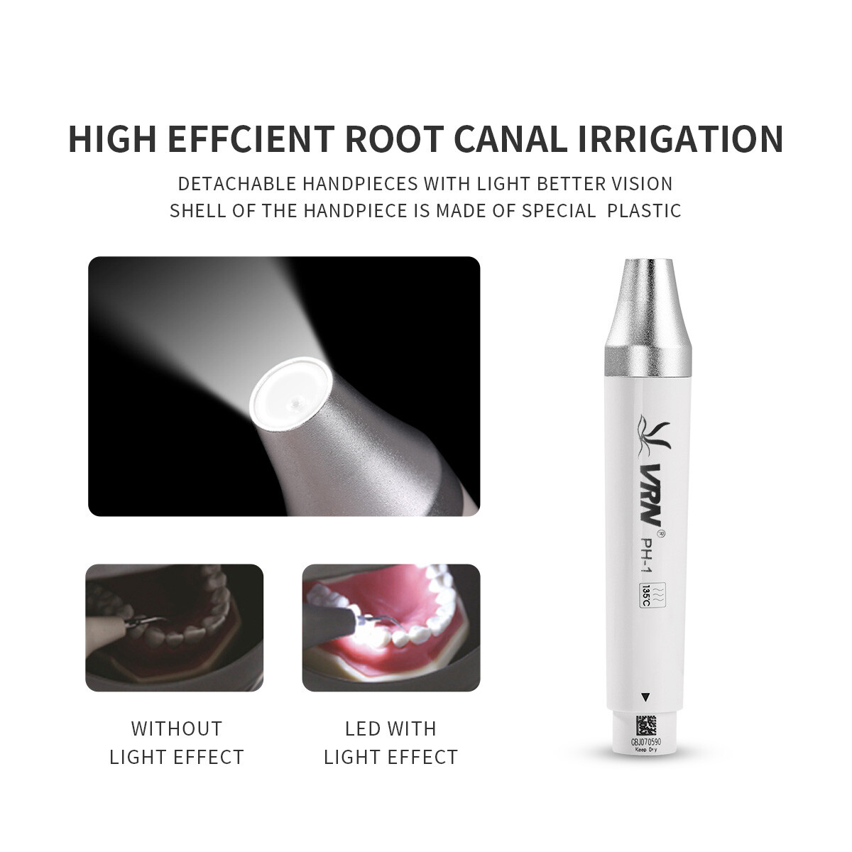 Dental LED Ultrasonic Piezo Scaler /Mobile Trolley Tool Cart Auto Water Supply