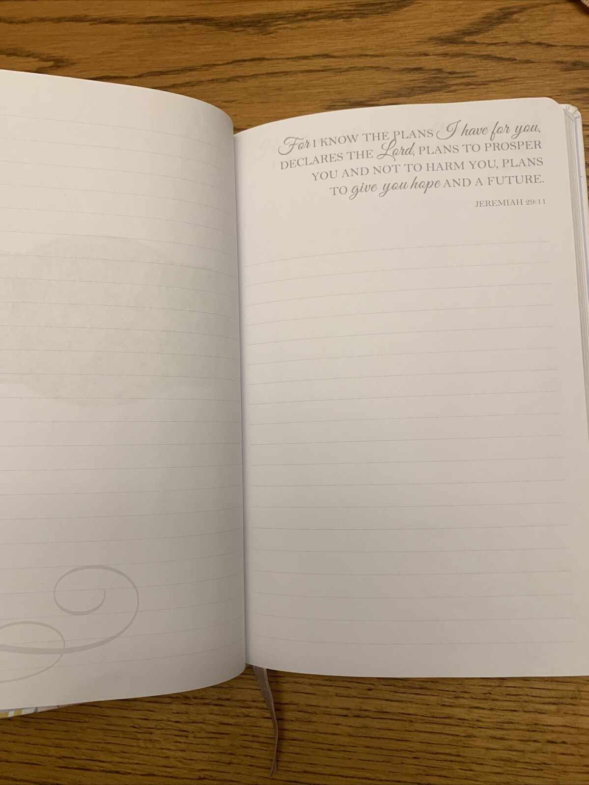 Be Still White Faux Leather Journal Christian Gifts Bible verses floral Diary