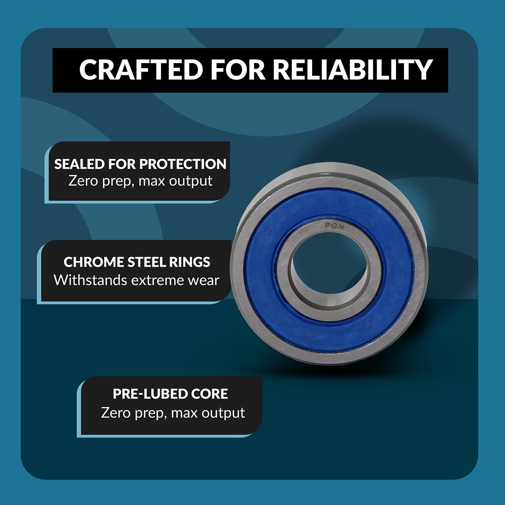 6203-2RS C3 EMQ Premium Rubber Sealed Ball Bearing, 17x40x12, 6203RS (10 QTY)