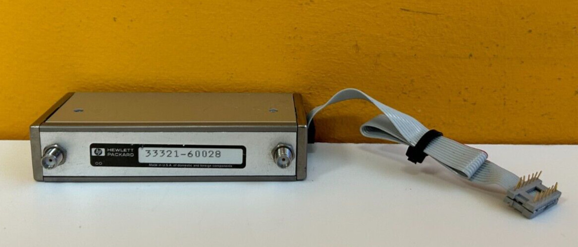 HP Agilent 33321-60028 DC to 3 GHz 0-65 dB, SMA, Step Attenuator + Cable Tested!