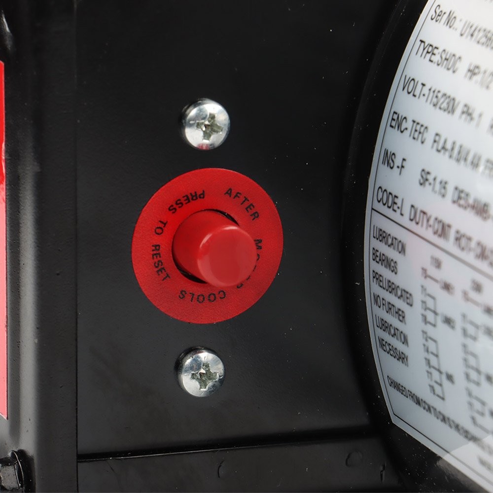 1/2 HP Electric Motor 56C Frame 1750 RPM 1 Phase TEFC 60Hz General Purpose