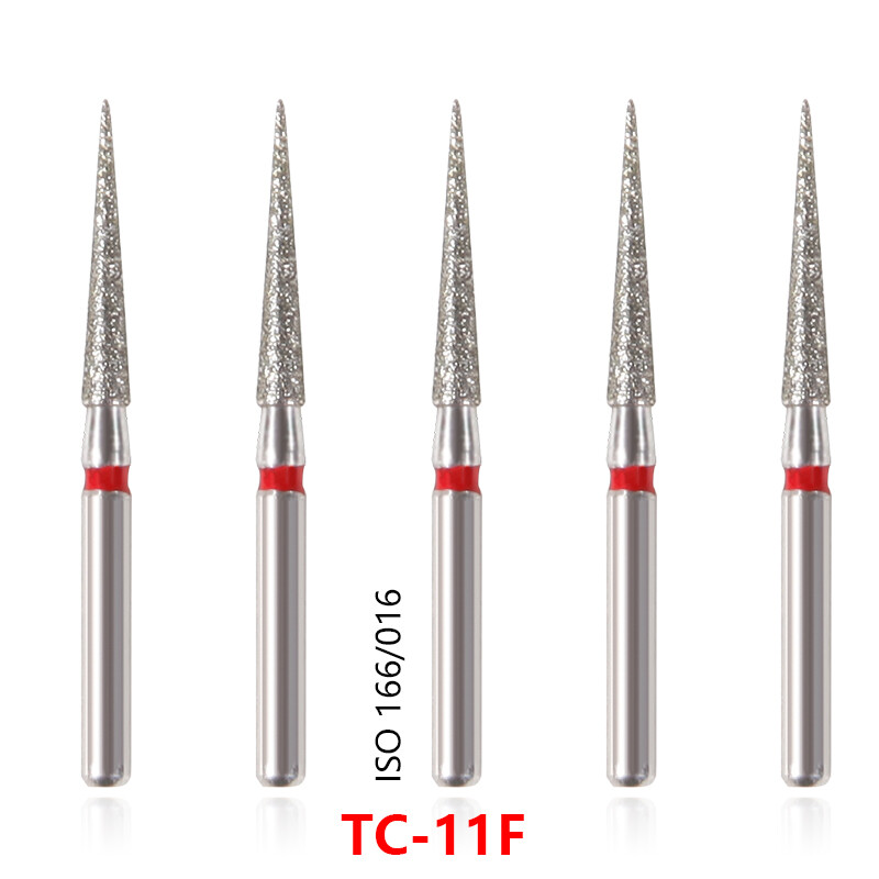 100x Brocas de fresa de diamante para dentista dental Taladro FG 1,6 mm 20 OEM