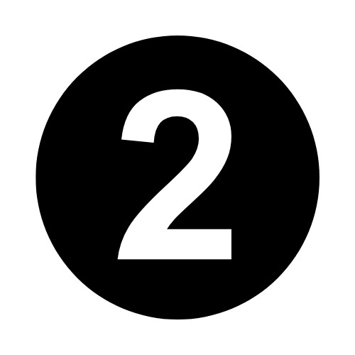 Inventory Control Number 2 Stickers | 2″ Round | Self Adhesive | 500 Labels