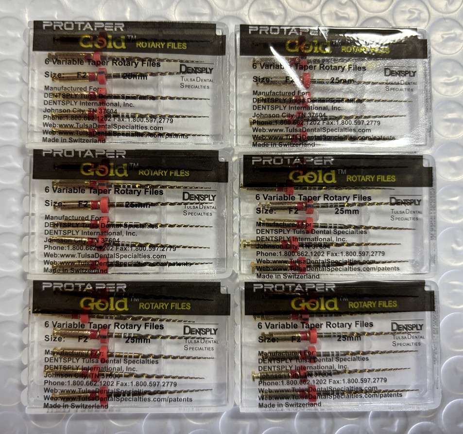 Dentsply Protaper Gold Rotary Files 21mm/25mm/31mm Tulsa Assorted Endodontics US