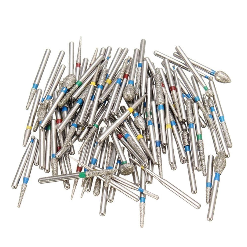 0.99 5Pcs Dental Diamond Burs for High Speed Handpiece FG1.60mm Polishing Burs