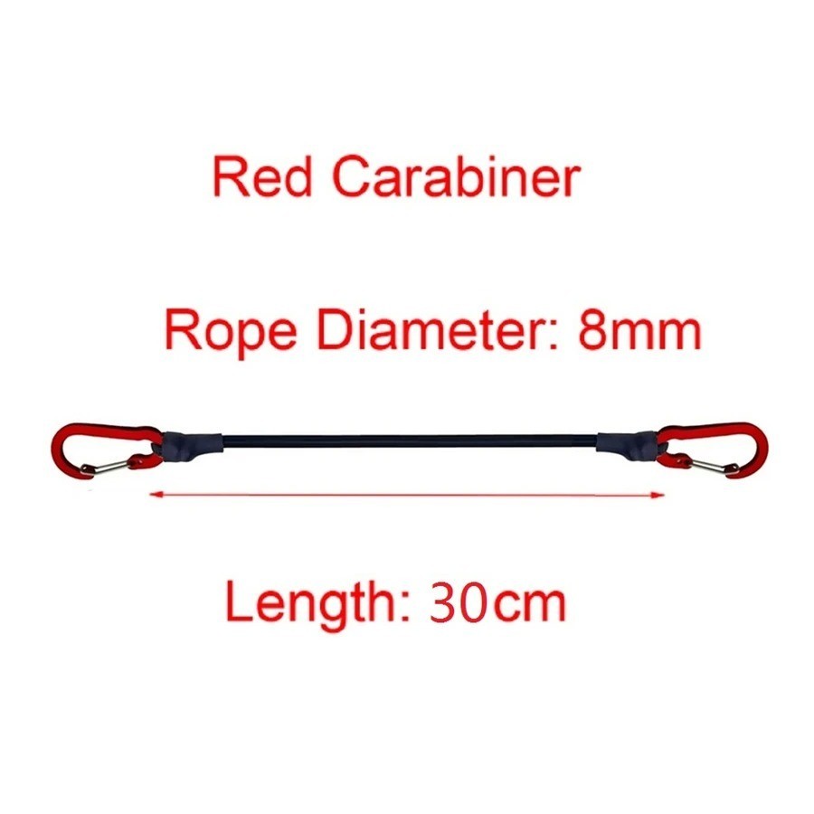 5 Types Stretch Elastic Ropes 8MM Bungee Cords with Hooks Lightweight Bikes Tie