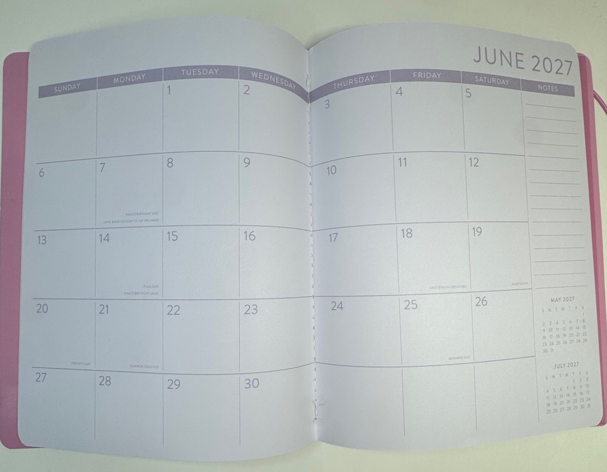 2027 Orange Circle Studio Monthly Planner 17 Months Pink FLORAL Tulips MEDIUM
