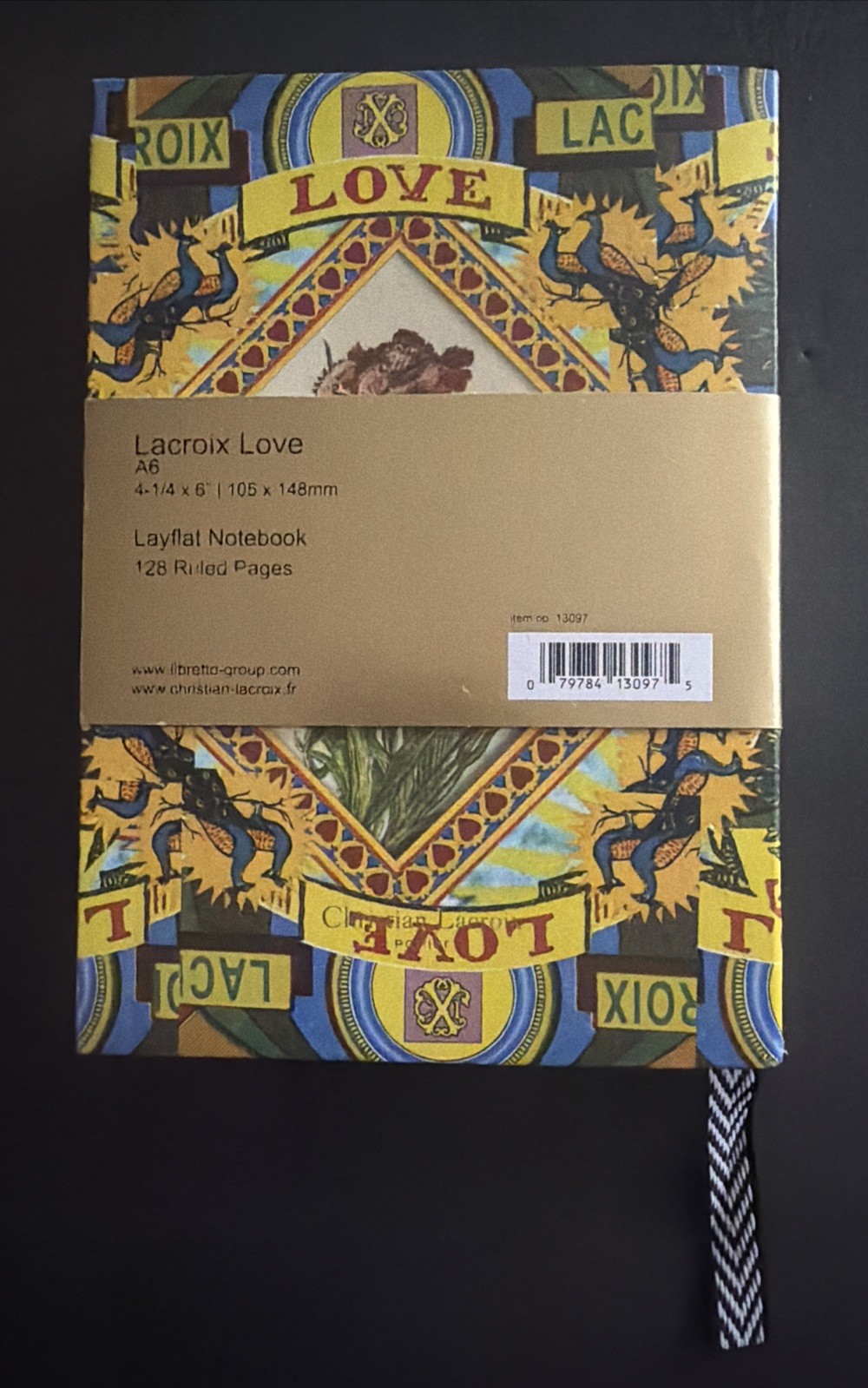 NWT Christian Lacroix Papier Love Notebook A6 4 1/4″ x 6″ Layflat Notebook