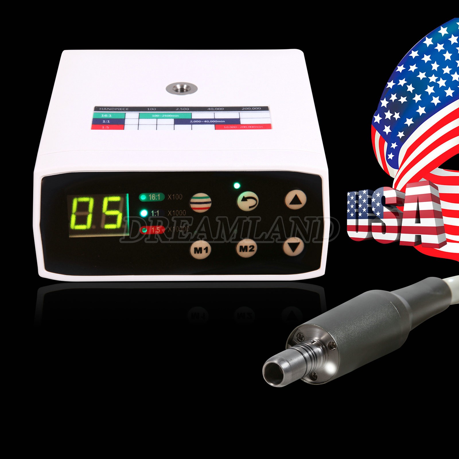 Dental LED Brushless Electric E Type Micro Motor/1:1/1:5/1:4.2 LED Handpiece
