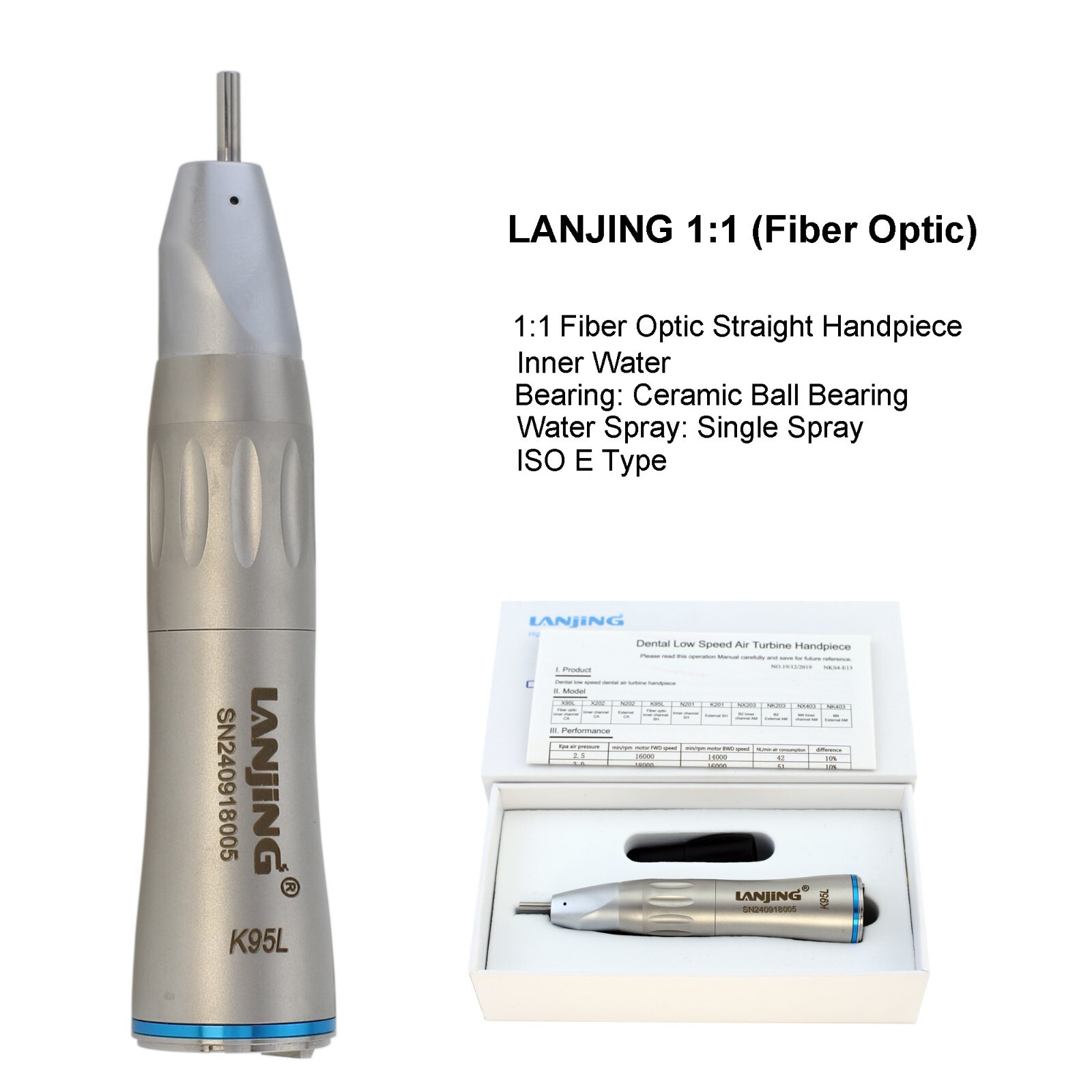 Electric Handpiece Dental 1:5 1:1 1:4.2 Contra Angle Increasing Surgical LED NSK