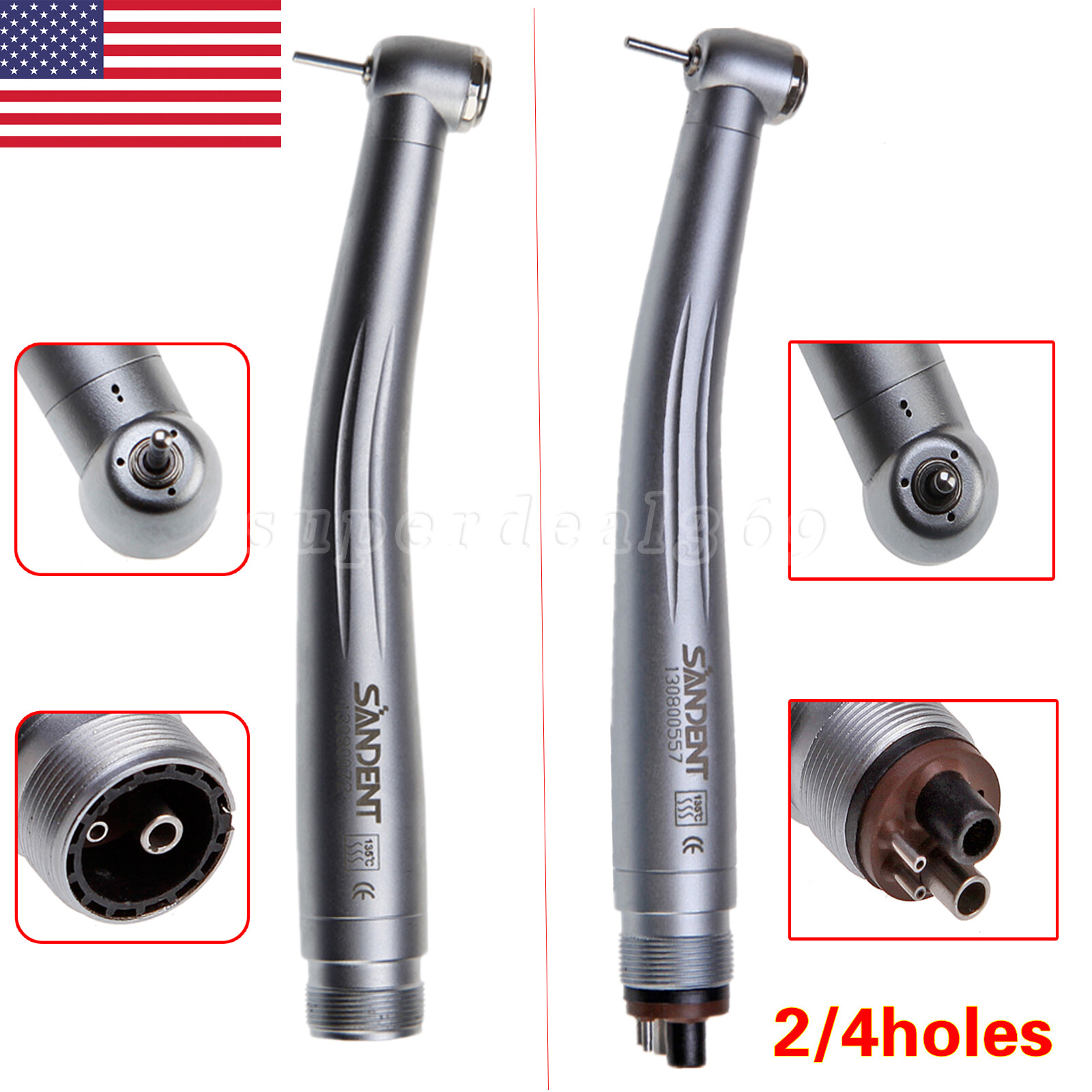 NSK Style Dental High Speed Turbine Handpiece Standard Head 4H / Cartridge Rotor