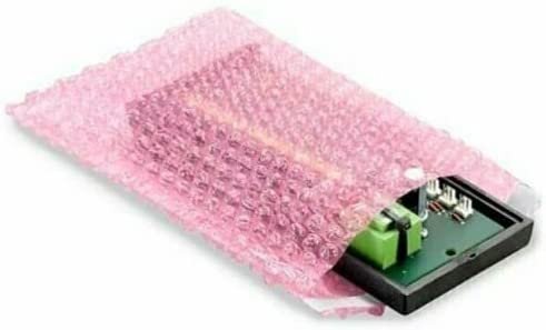 100 – 4×5.5 Anti-Static Bubble Out Pouches Bags Wrap Cushioning Self Seal, Pink