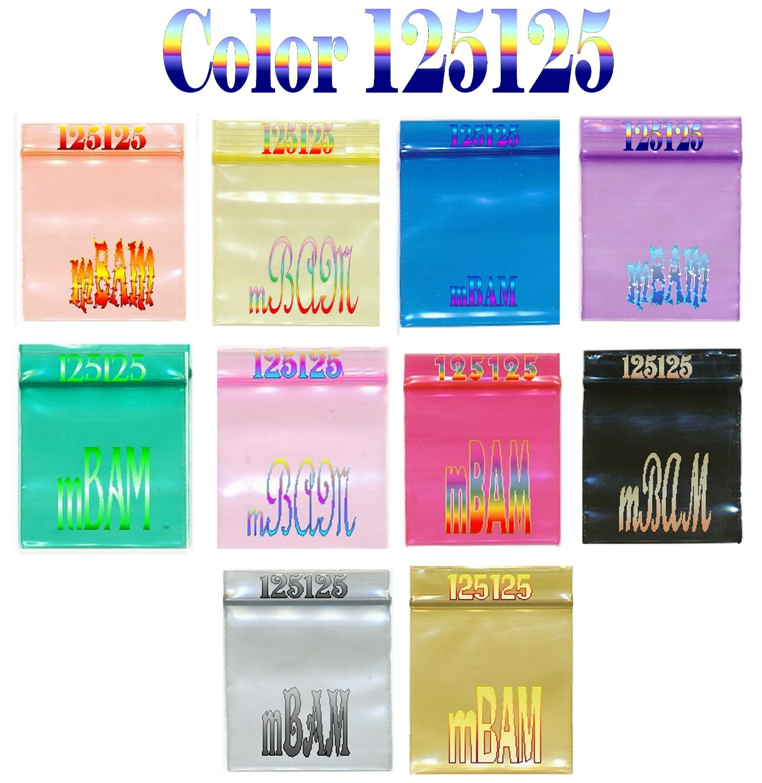 LOTS OF 125125 COLOR APPLE ZIP BAGGIES COLORS 1.25×1.25″ U PICK COLORS OR MIX