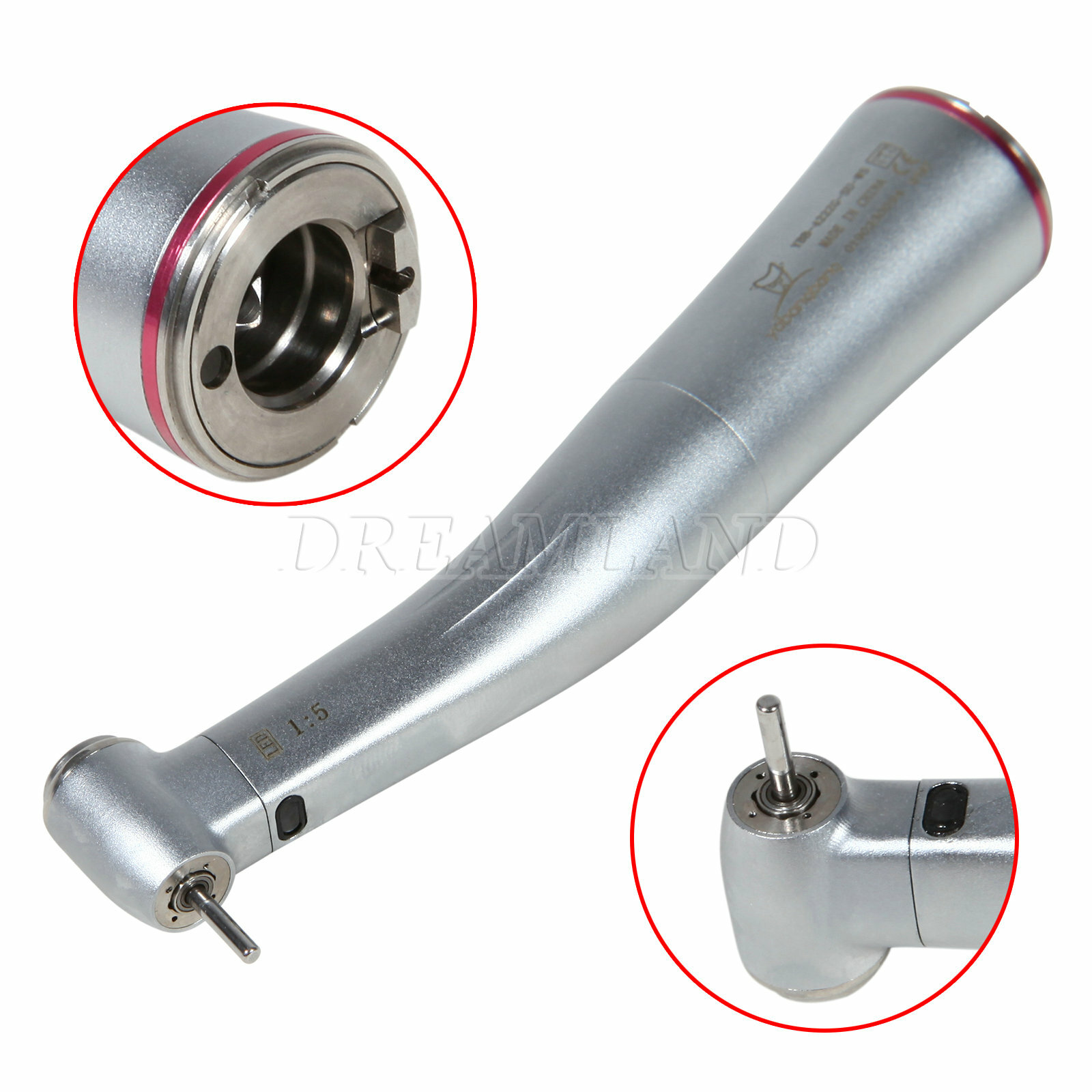 1pc Dental 1:5 Increasing LED Fiber Optic Contra Angle Handpiece Fit NSK X95L