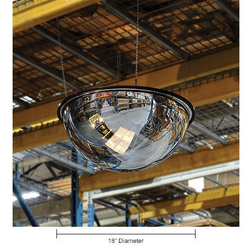 Full Dome Acrylic Mirror Indoor 18″ Dia. 360176; Viewing Angle