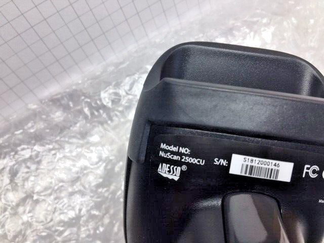 Adesso NuScan 2500CU Spill Resistant Antimicrobial CCD Barcode Scanner – New