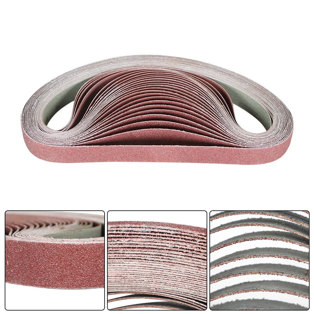 24PCS Belt Sander Sandpaper 1×30 in Sanding Belts 60 80 120 150 240 400 Grit NEW