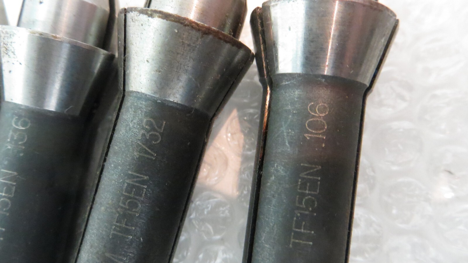 9 Collets SOUTHWICK AND MEISTER TF15EN S&M, PRECISION CNC