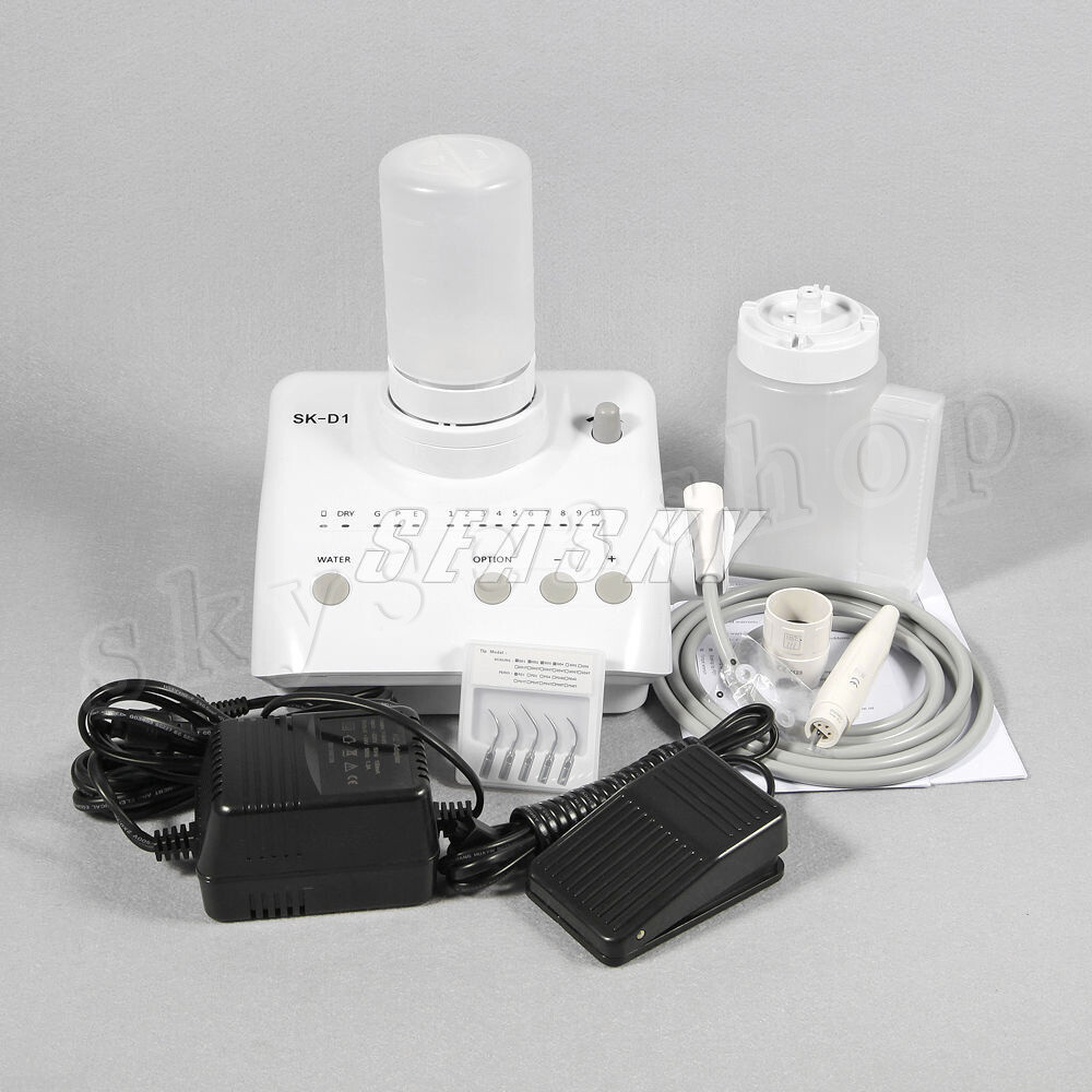 DENTAL Piezo Ultrasonic Scaler SK-D1 + 2*Water Bottles + 5*Tips fit DTE SATELEC
