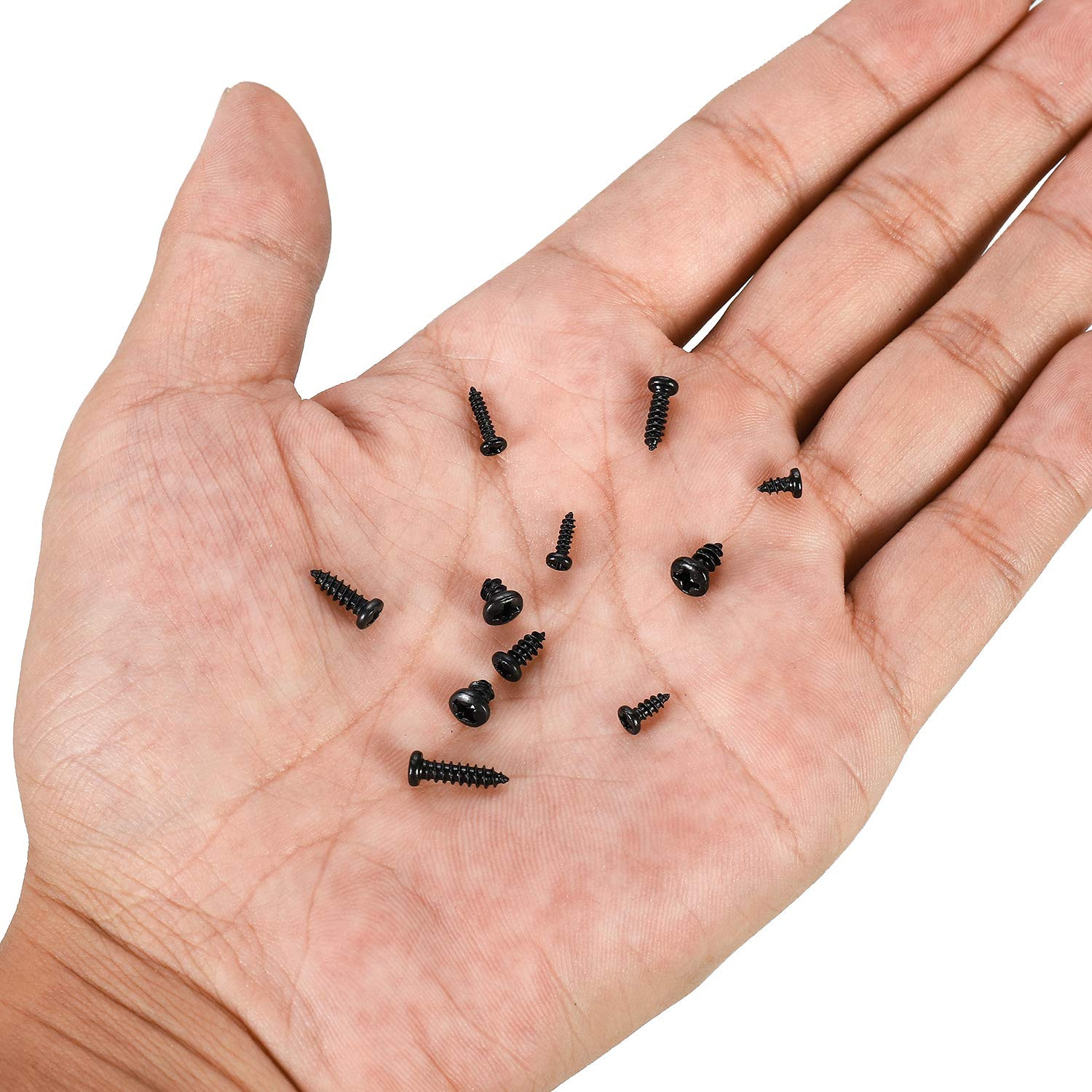 750 Pcs Small/Micro/Tiny/Mini Self-Tapping Screws, M1.7-M3 Phillips Pan Head, Cr