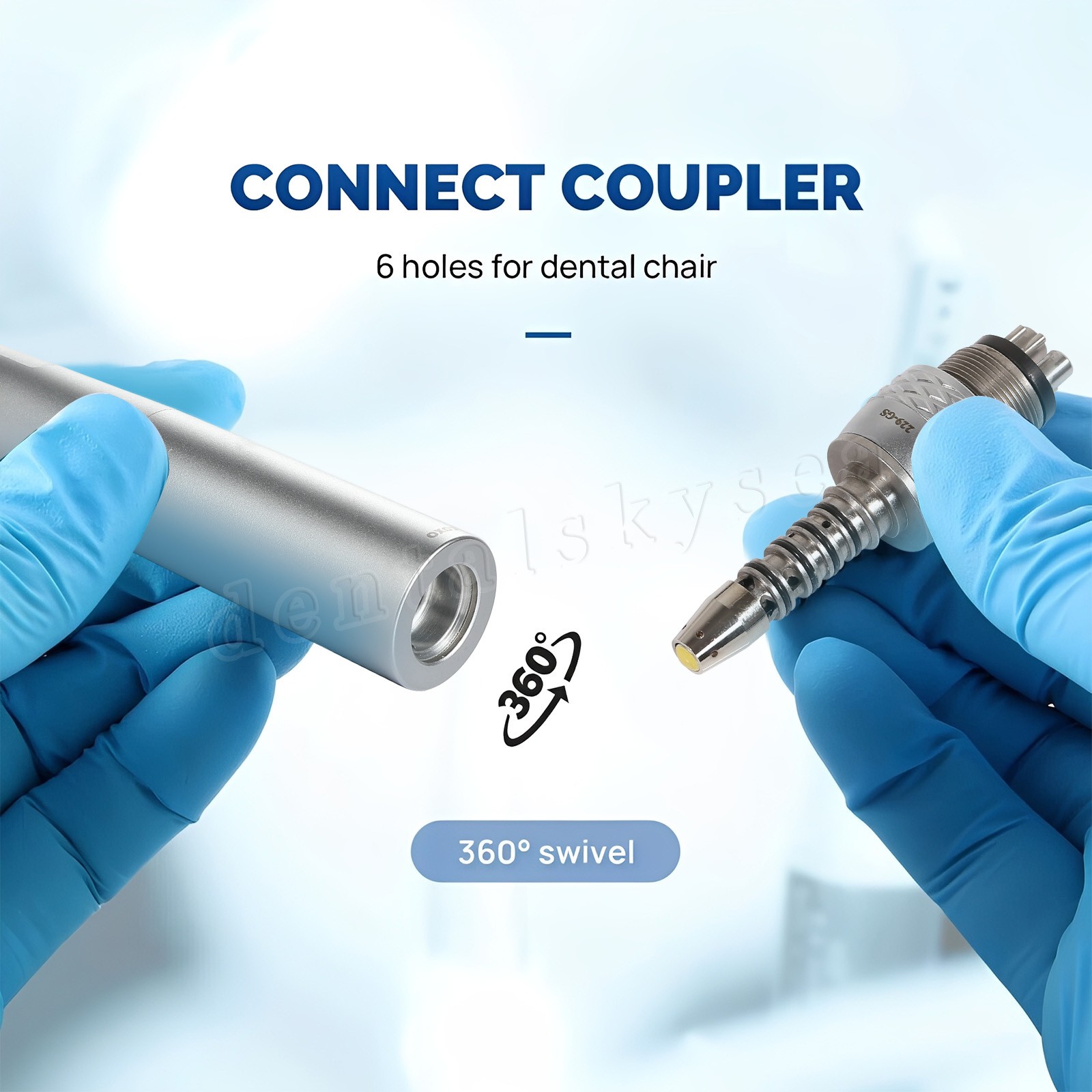 1-10 COXO Dental Fiber Optic LED Turbine Handpiece fit Sirona LED 6H Coupler