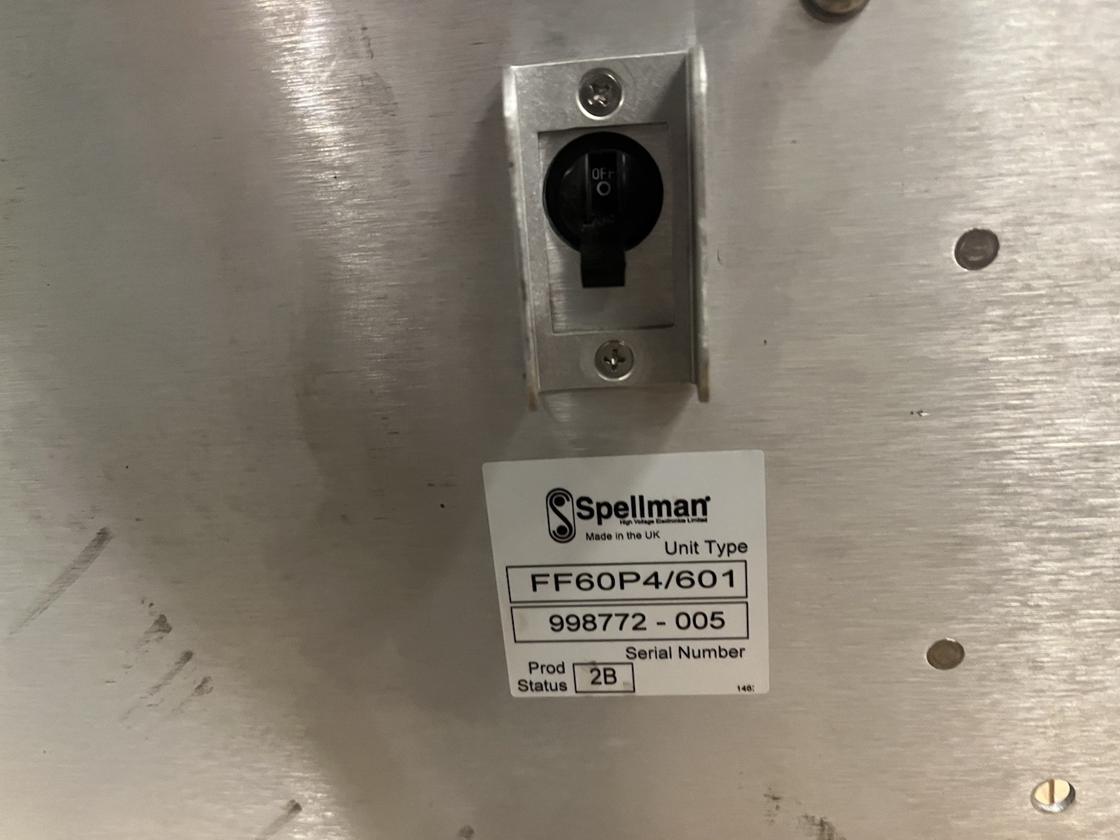 SPELLMAN,FF60P4/601,INDUSTRIAL POWER SUPPLY
