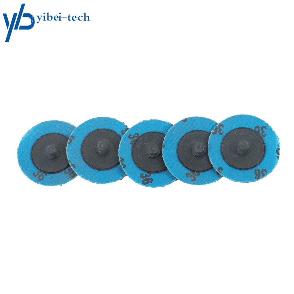 50× 36 Grit 2″ roll Lock Quick Change Discs Set Sanding Discs Maximum 25,000 RPM