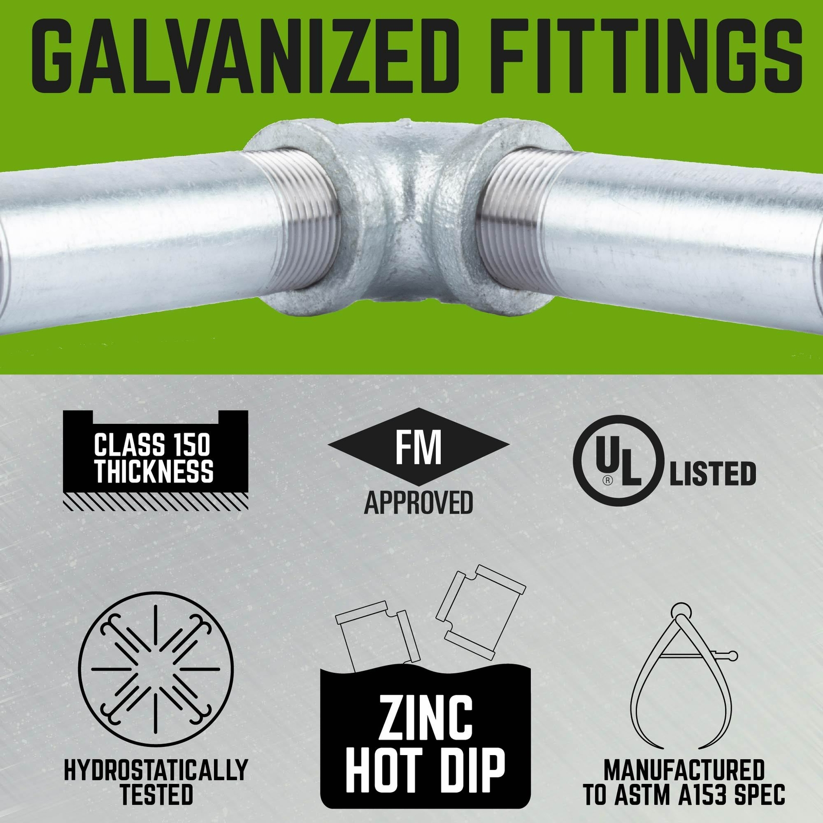 1/2 in. x 3/8 in. Galvanized Iron Reducing Elbow