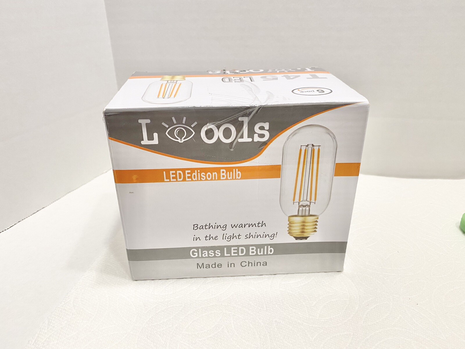 (Pack Of 6) Dimmable T45 LED Edison Bulb 3000K 6 Watt, Clear
