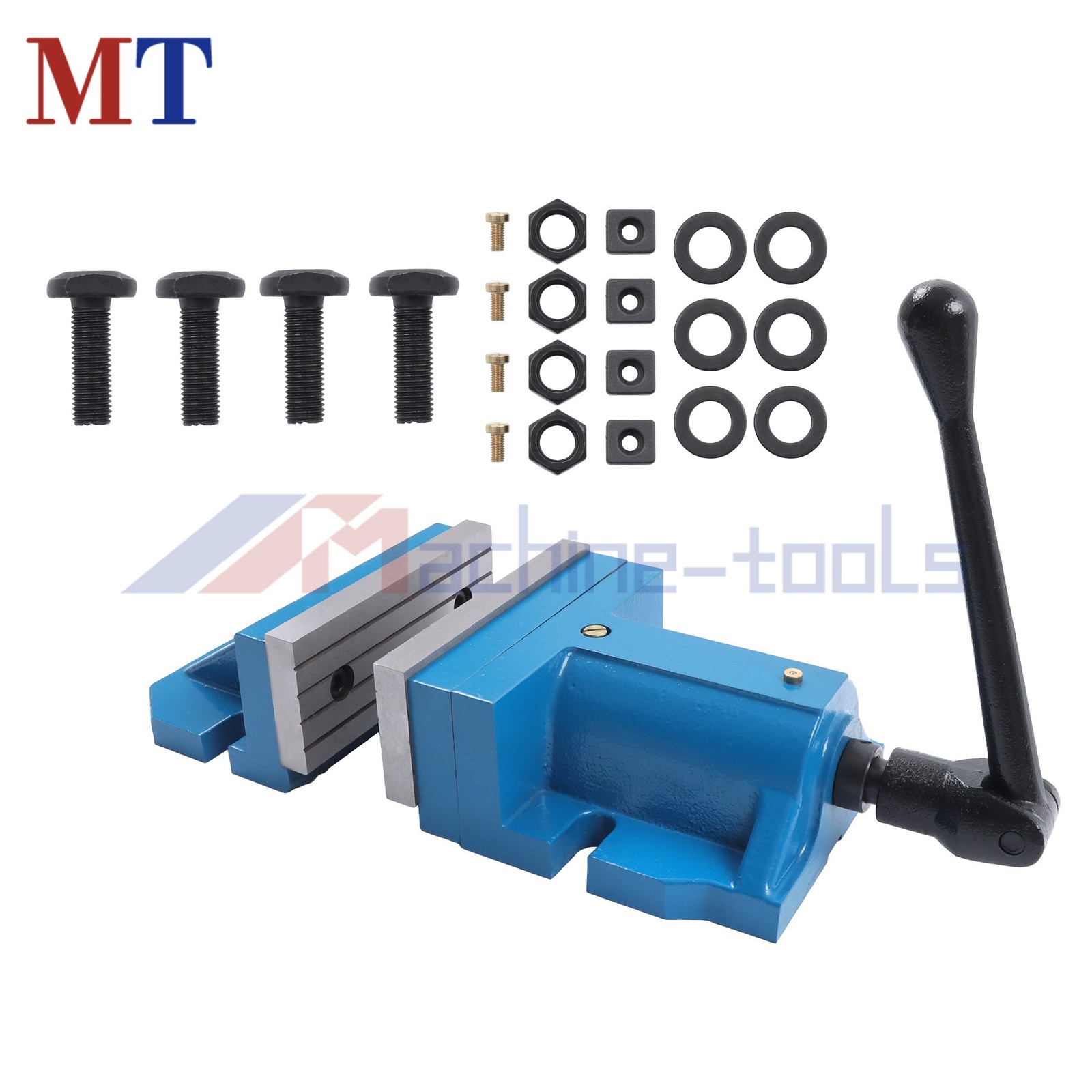 2 Piece 2 1/4″ Jaw Height 6″ Quick Clamp Milling Machine Vise 6″ Jaw Width