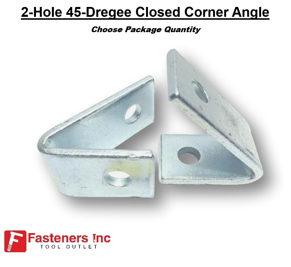 2-Hole 45° Closed Corner Angle for Unistrut B-Line Channel P1186 PT-402-45