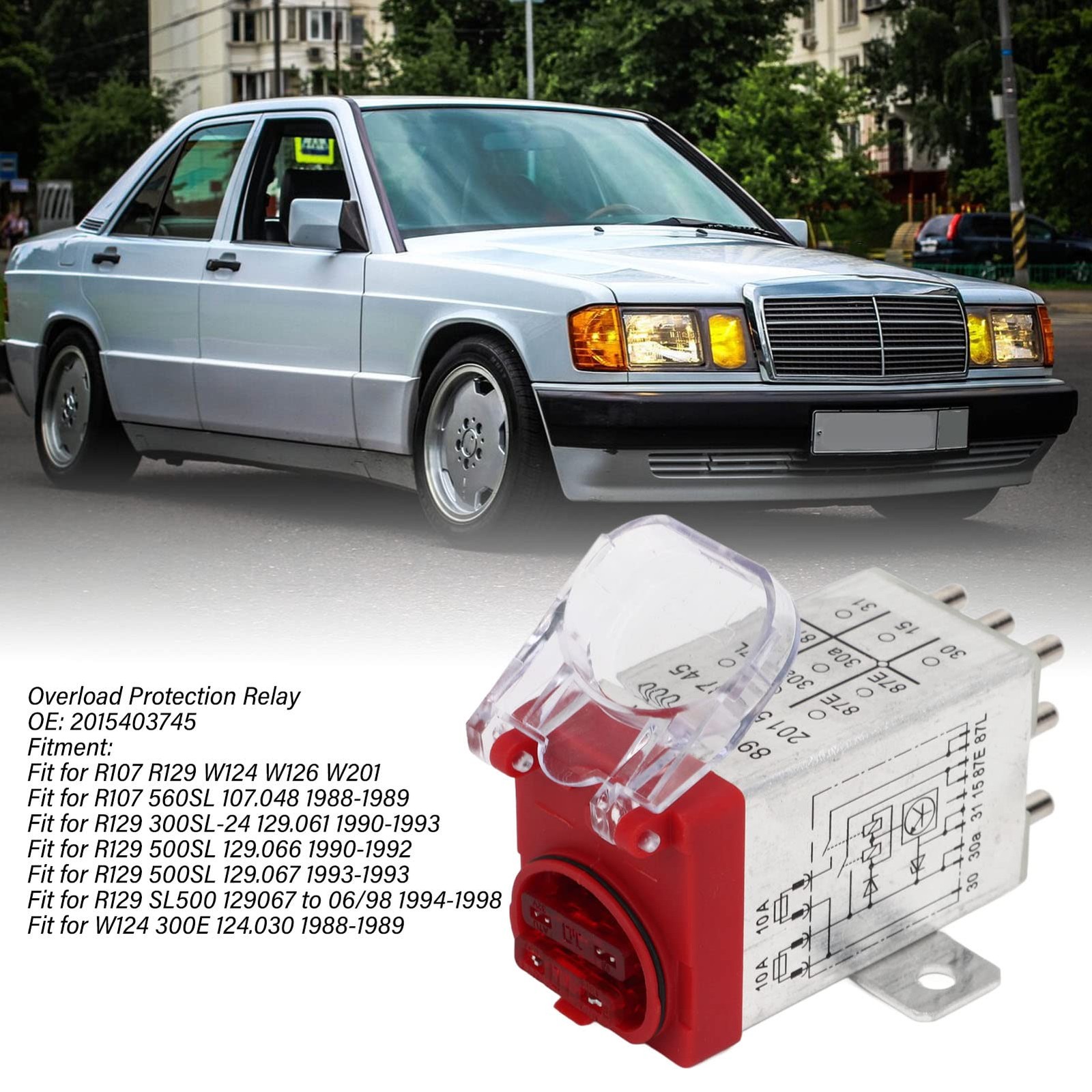 Overload Relay for Mercedes R107 R129 W124 W126 W201 Models High Compatibility