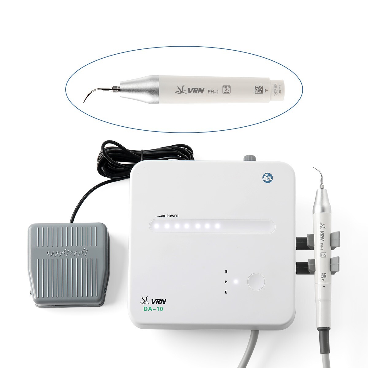 VRN-DA10 LED Dental Ultrasonic Piezo Scaler Handpiece+Detachable Handpiece+Tips