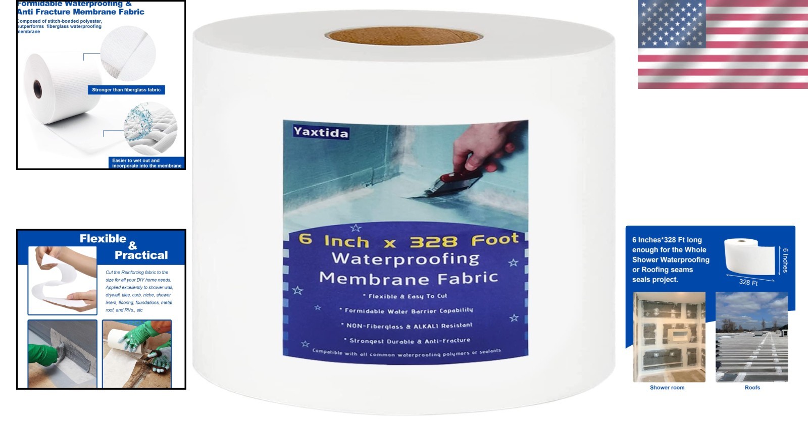 High Compatibility Fiberglass Fabric for Waterproof Coatings