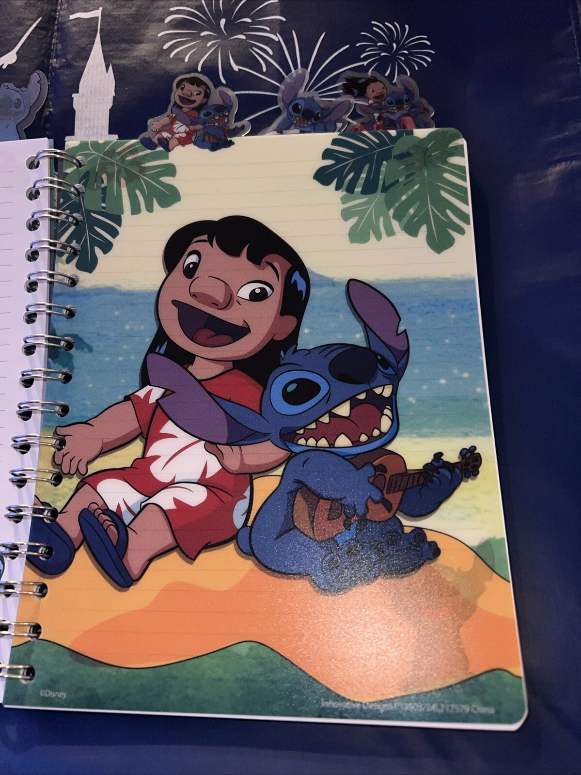 Stitch Journal Soft Plastic Cover with Tabs Aloha 96 Ruled Page