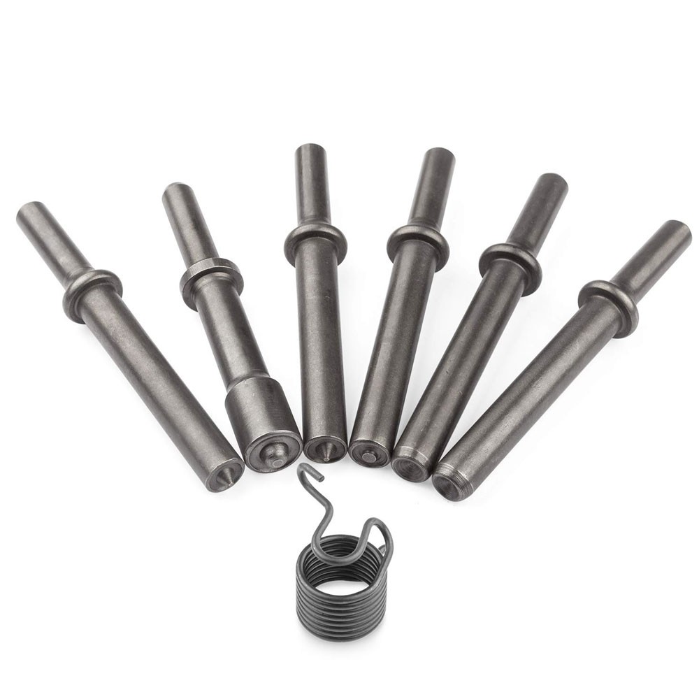 7 Pcs Heavy Duty Smoothing Pneumatic Air Rivet Hammer Tools Steel Air Hammer