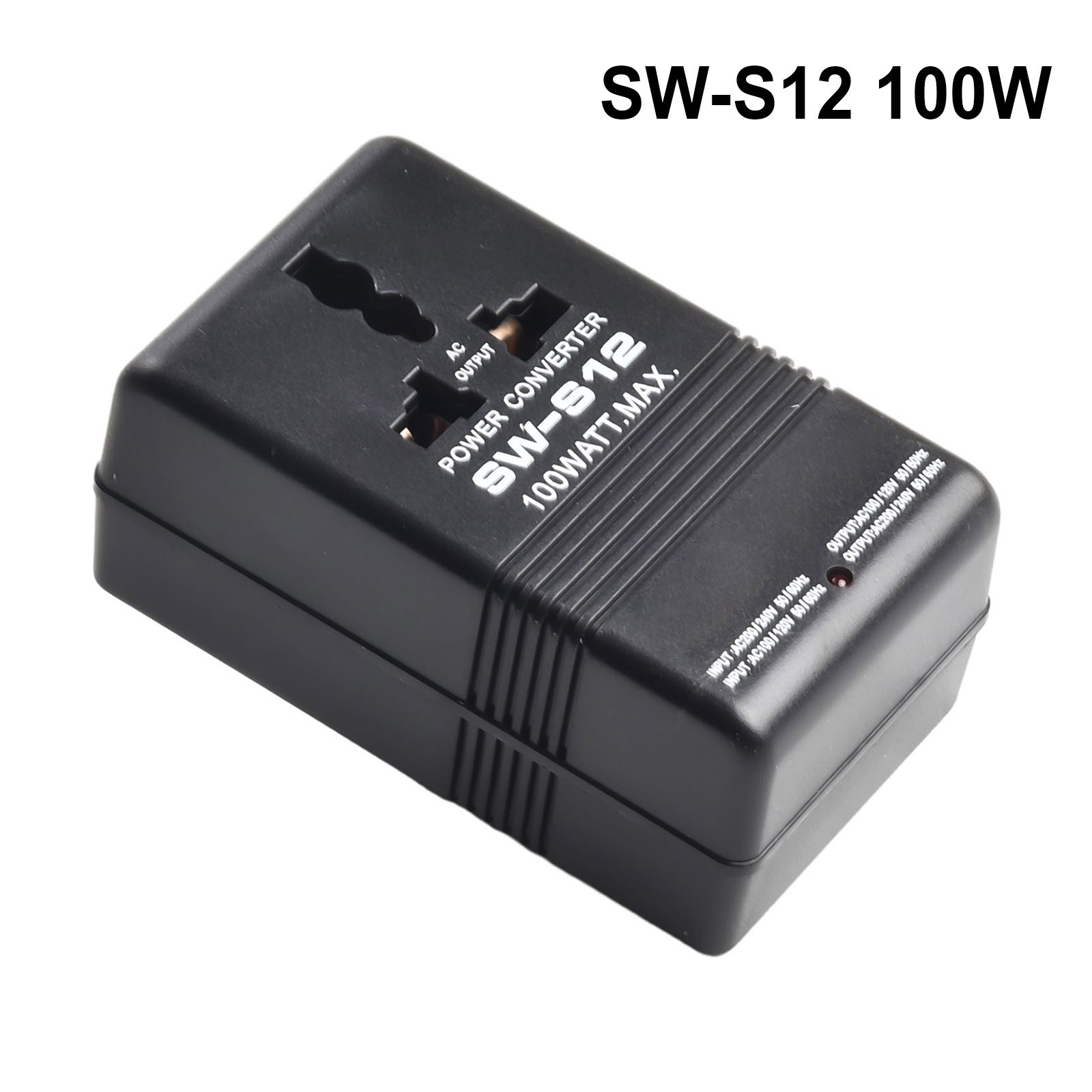 100W Portable Voltage Converter Transformer 110V 120V to 220V 240V or Reverse
