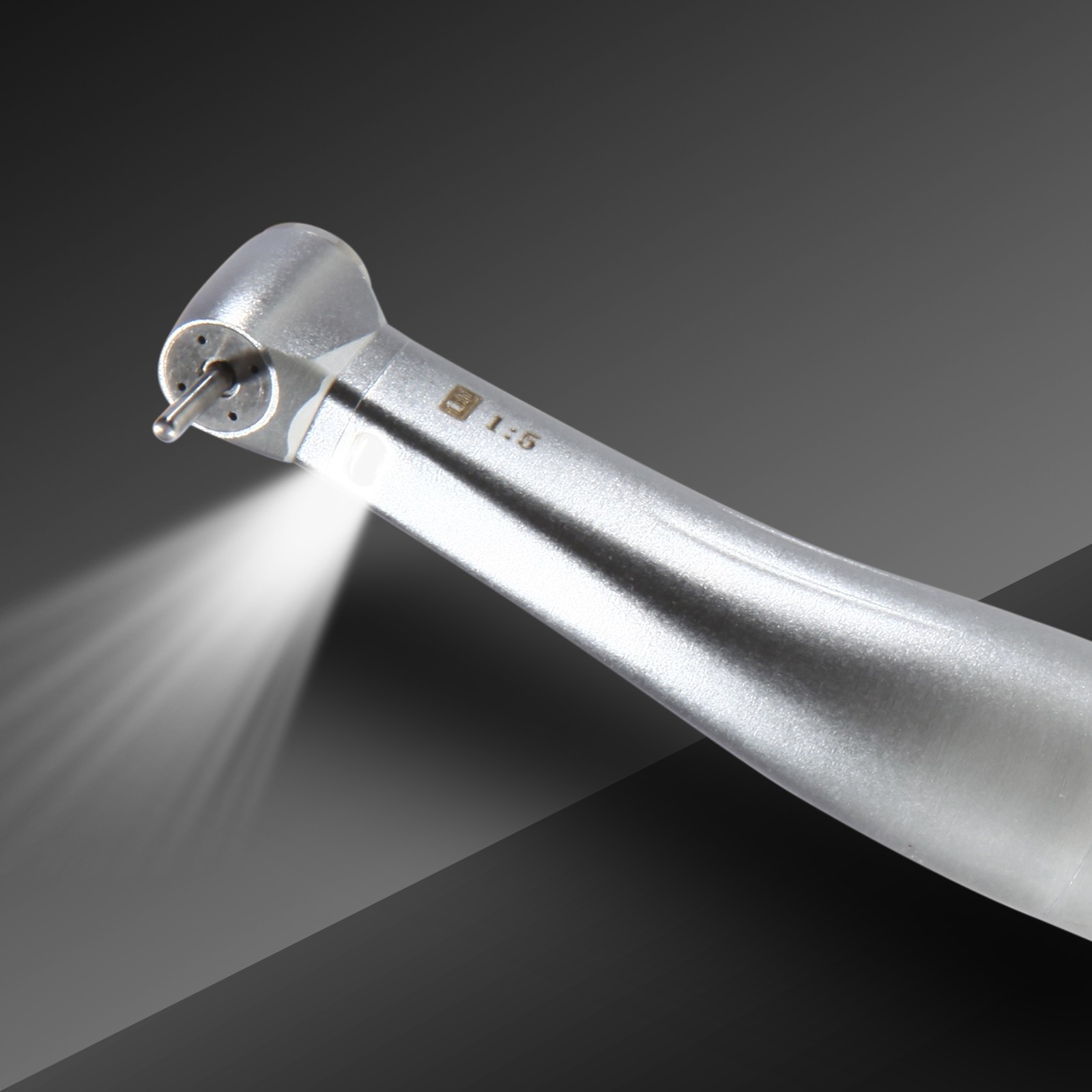 NSK Ti-MAX X95L Style Dental 1:5 LED Fiber Optic Contra Angle Handpiece Red Ring