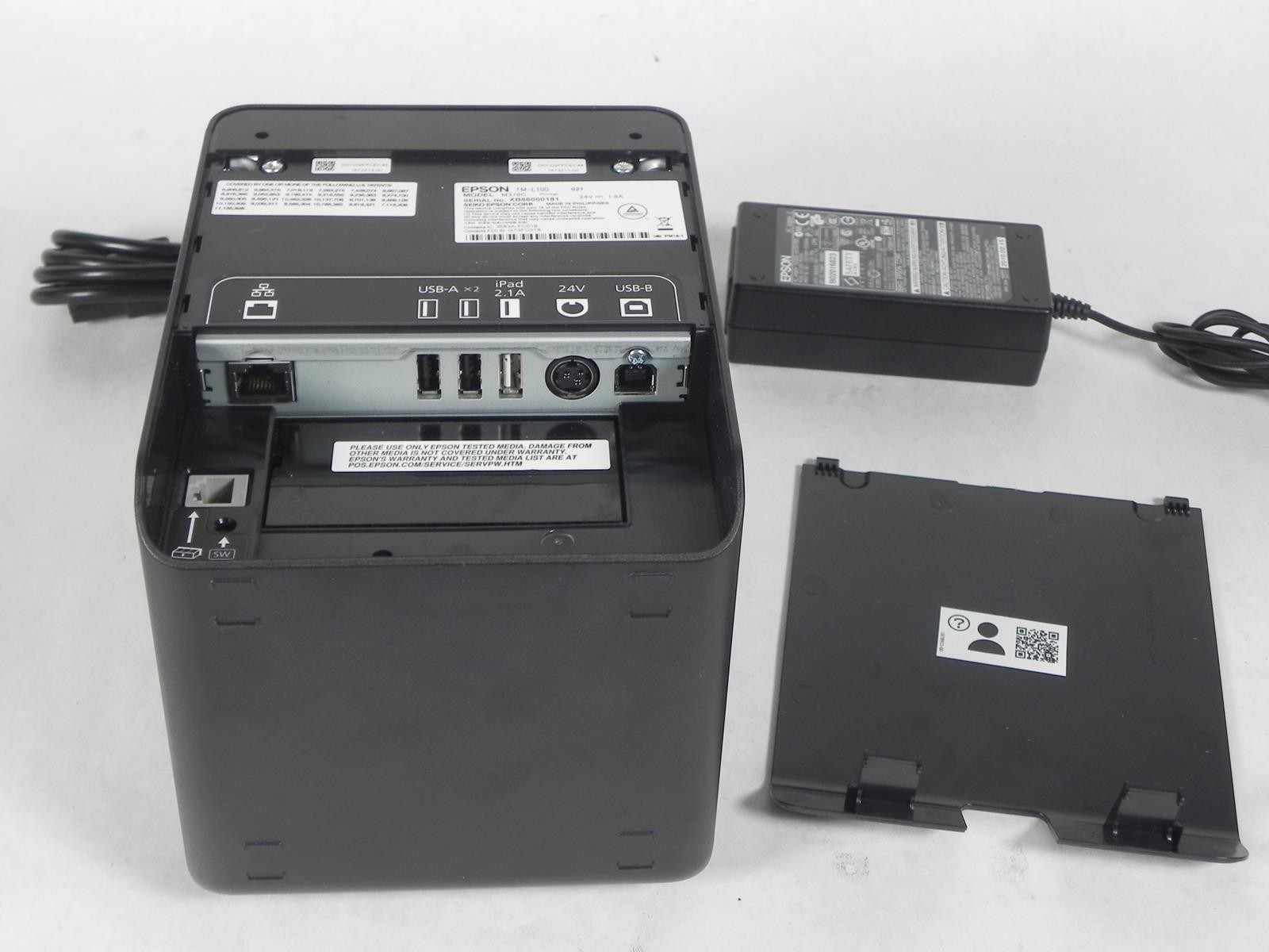Epson TM-L100 M378A Linerless Sticky Label Printer USB Ethernet Serial LOW USAGE