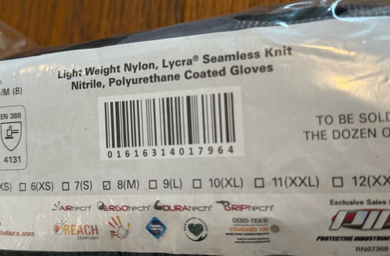 34-874/M MaxiFlex Ultimate Nylon Knit Nitrile Grip Coated Workibg Gloves Novi-B