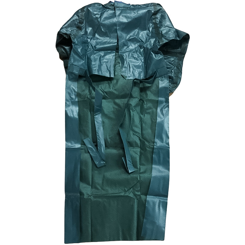 Sleeved Industrial Apron Medium Chemical Oil Resistant Ansell MicroChem 68-4000