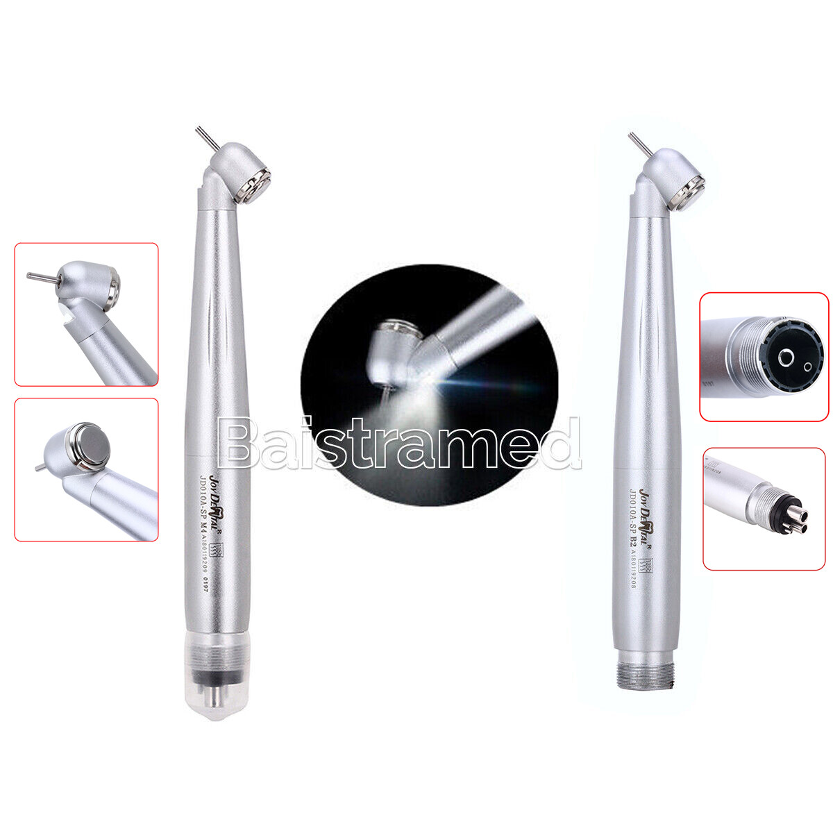Dental 45 Degree Surgical High Speed Handpiece Led E-generator Push Button 4/2H