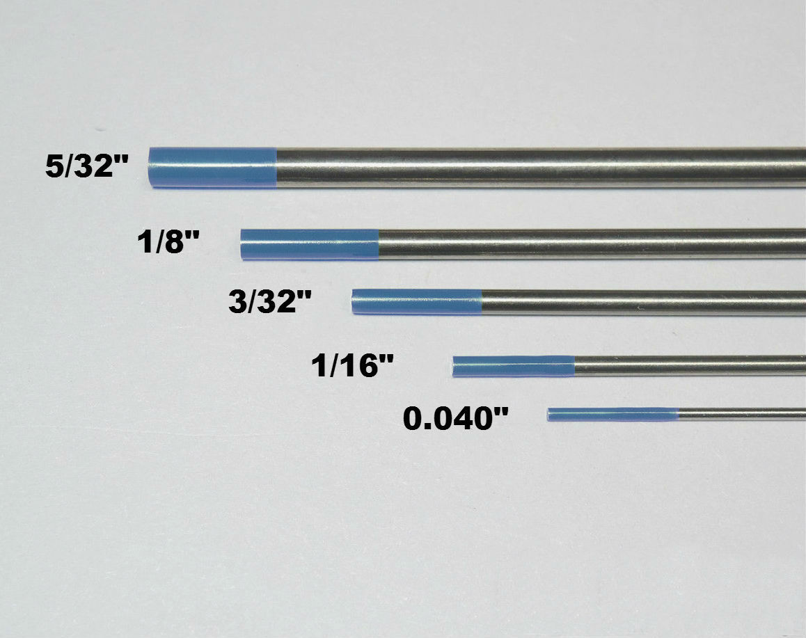 WeldingCity® 10-pk TIG Welding Tungsten Electrode 2% Lanthanated Blue 3/32×7″ US