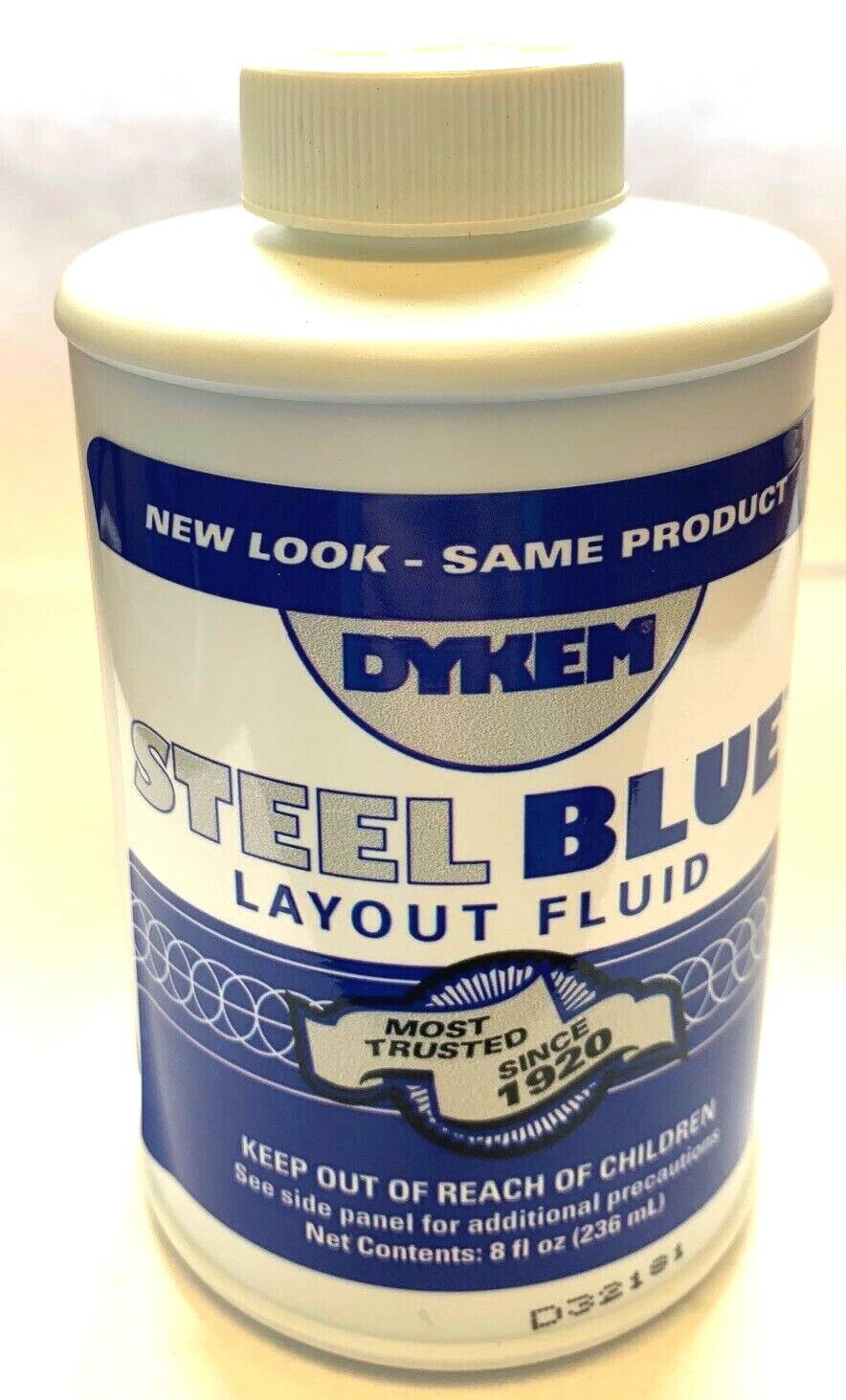 DYKEM STEEL BLUE LAYOUT/STAINING FLUID 8oz BRUSH-IN-CAP #80400