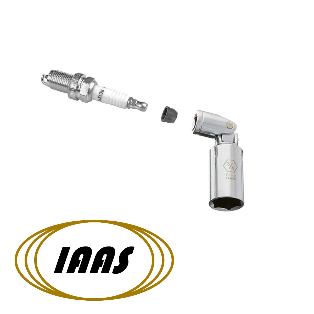 3/4″ x 3/8″ Drive Universal Socket (Spark Plug Socket) by IAAS