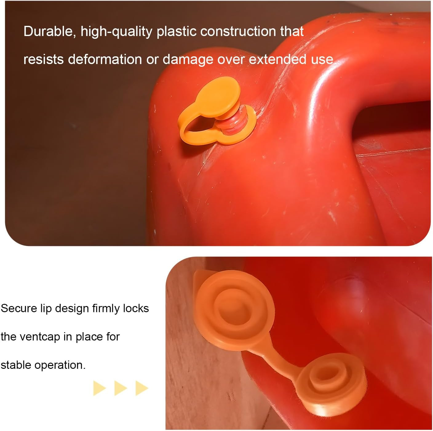 4 PCS Gas Can Vent Caps, Leakproof Plastic Fuel Can Jug Vent Caps Small Spout…