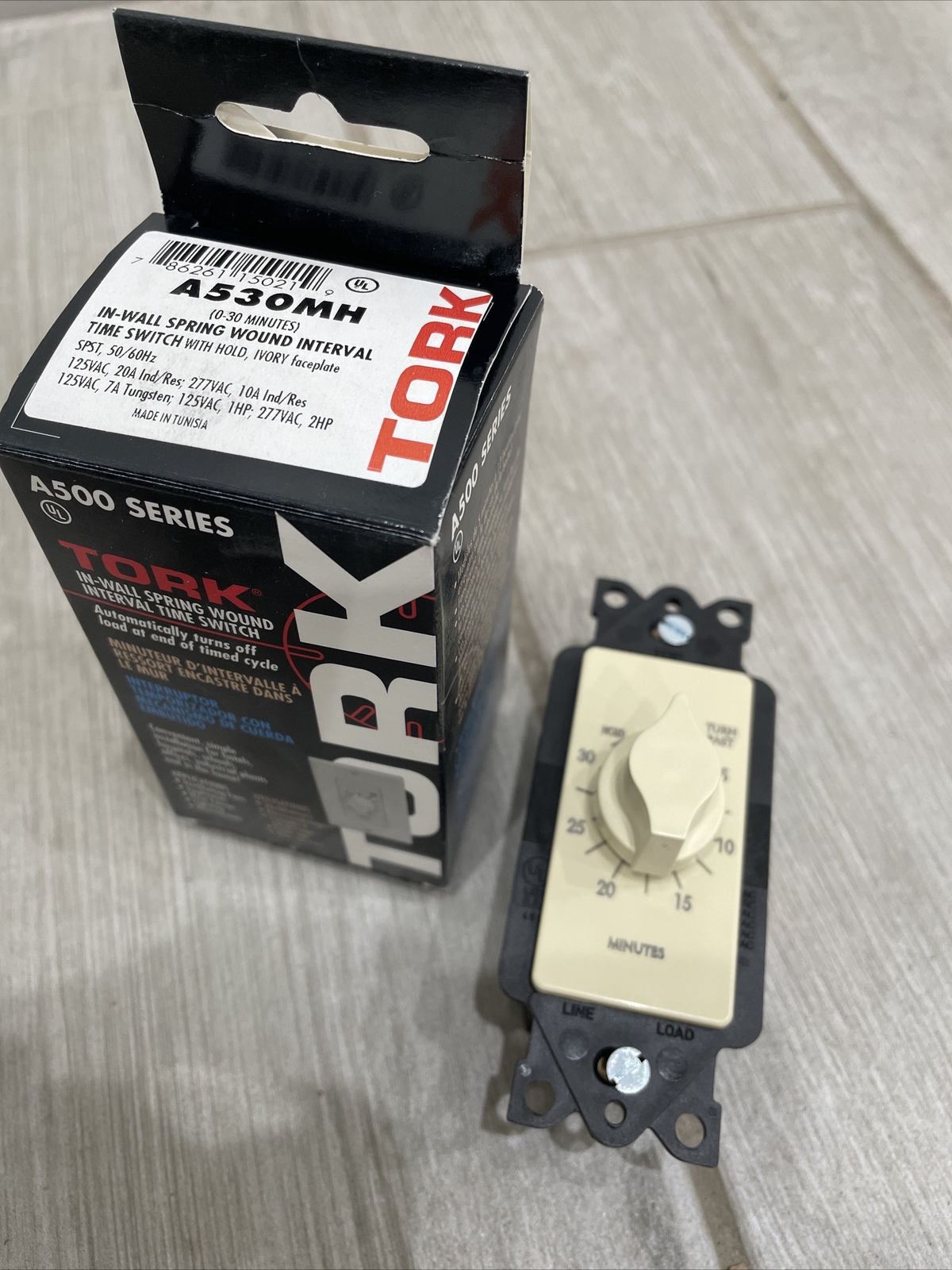 ?(QTY 2) TORK A530MH Mechanical Light Timer 5 Min–12 Hr 120V A500 Series‼️