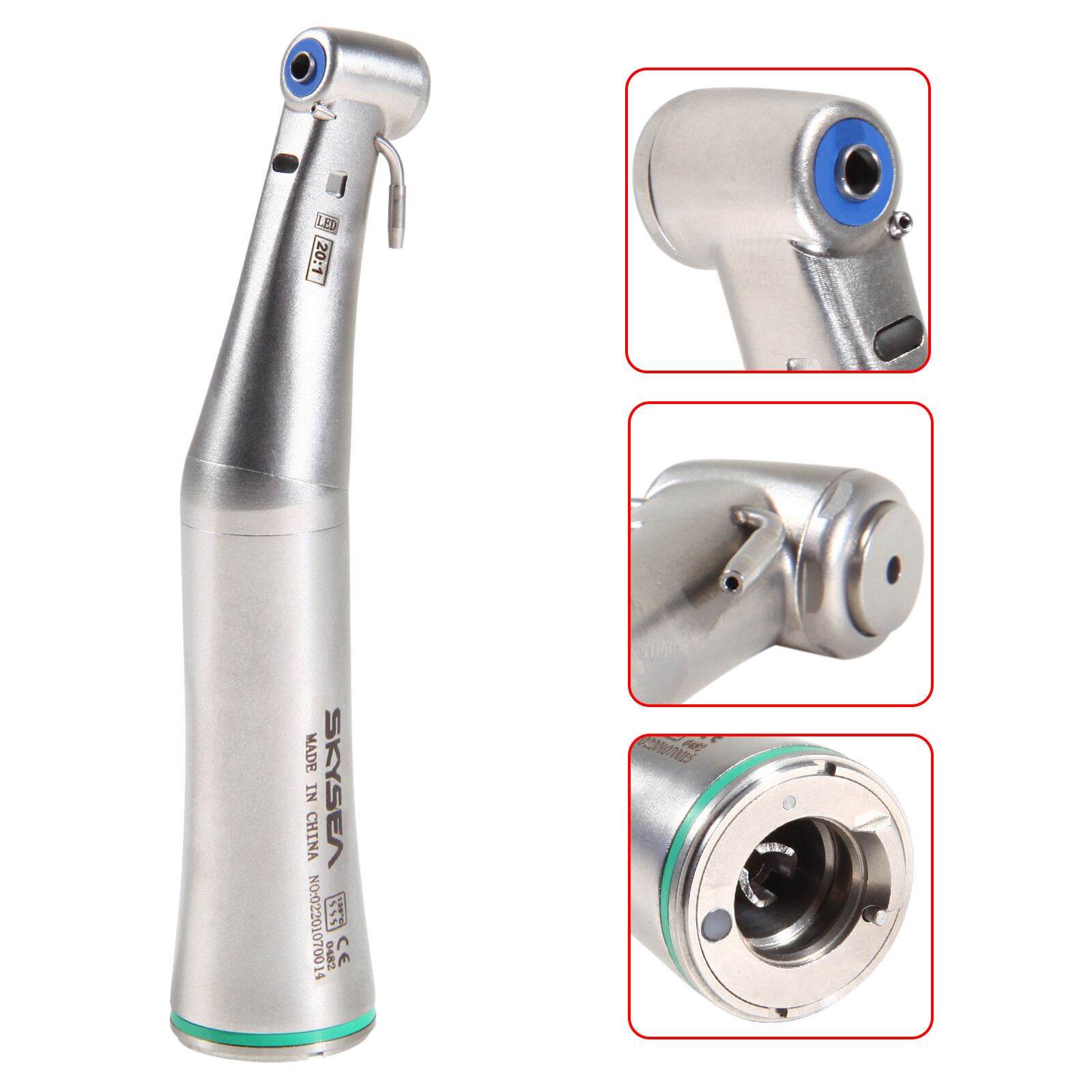 SKYSEA Dental Implant 20:1 LED Surgical Contra Angle Handpiece Detachable Head