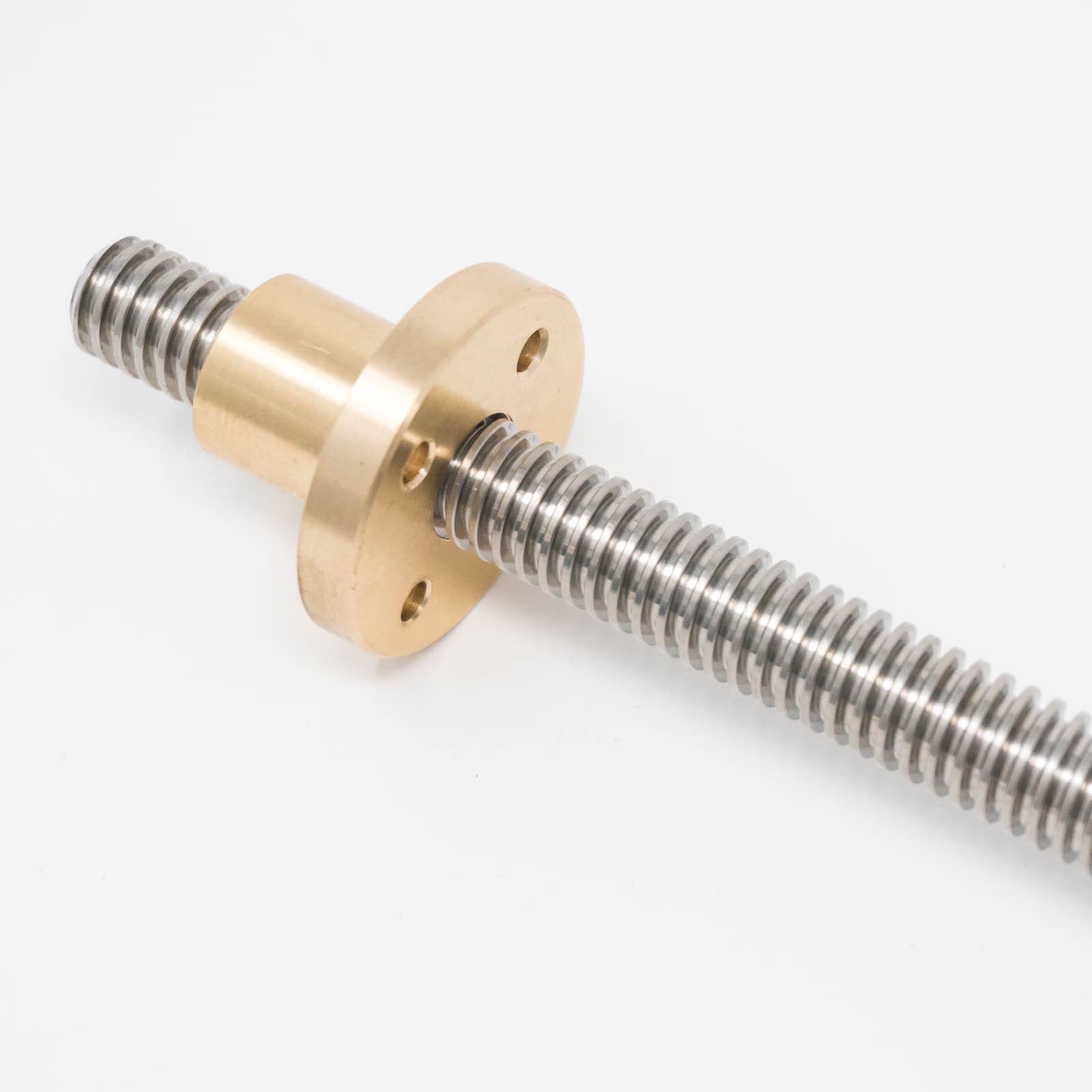 1/2-10 Stainless Steel ACME Threaded Rod Lead Screw w/ Brass Nut 12″ 24″ 36″ 48″