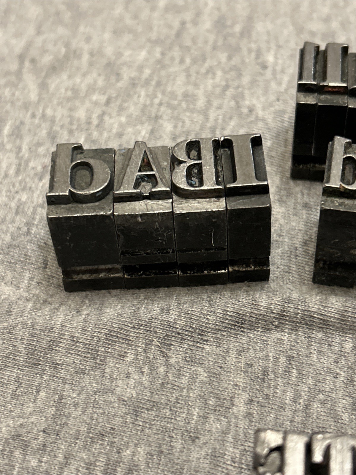 Letterpress Printing Block Mixed Lot Letters, Numbers, Symbols, BB & S Chicago